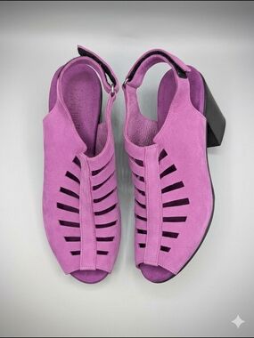 🍇✨ Munro American | Vibrant Purple/Violet Suede Heeled Sandals ✨🍇
